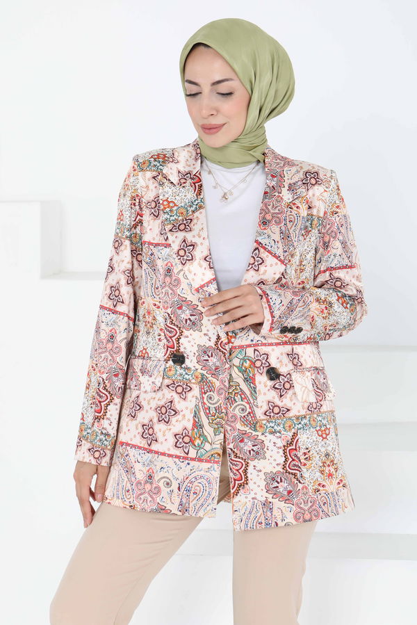 Etnik Desen Ceket - 27250