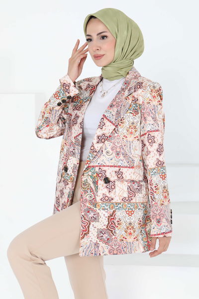 Etnik Desen Ceket - 27250
