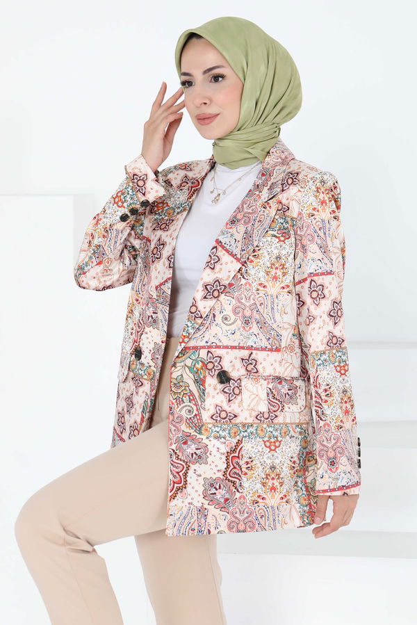 Etnik Desen Ceket - 27250