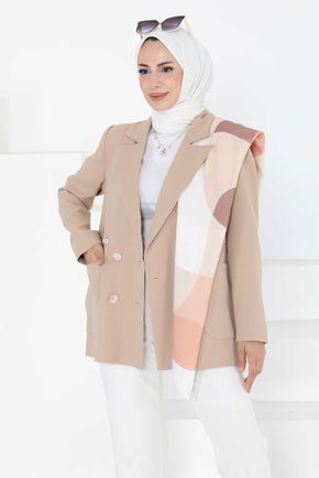 Düğmeli İpli Ceket - 27252