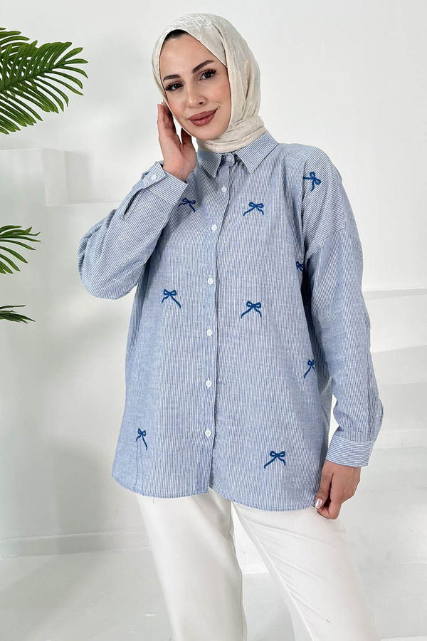 Fiyonk Nakışlı Tunik - 27035