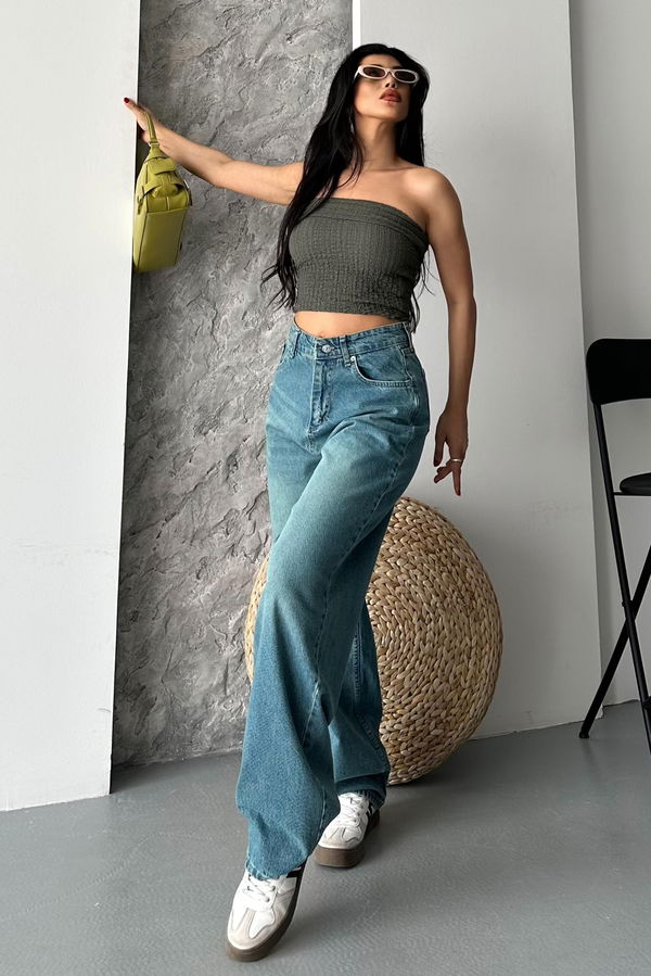 Taş Bıyık Baggy Kot Pantolon - 27270