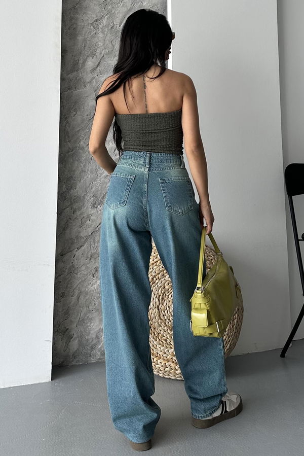 Taş Bıyık Baggy Kot Pantolon - 27270