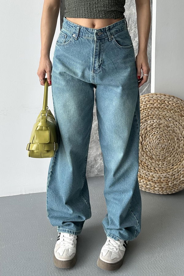 Taş Bıyık Baggy Kot Pantolon - 27270