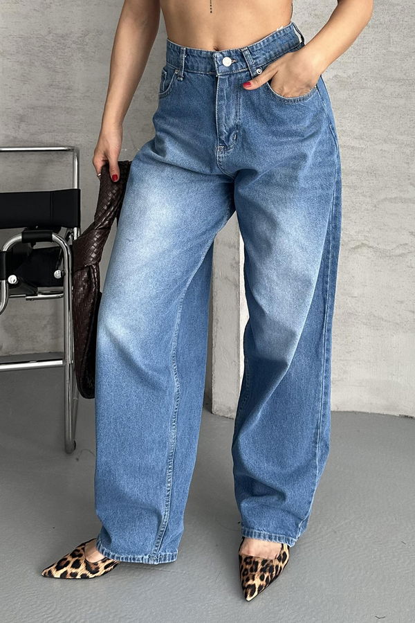 Taş Bıyık Baggy Kot Pantolon - 27270