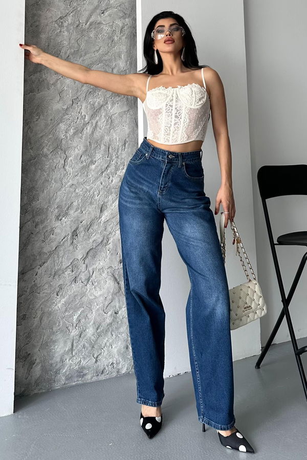 Taş Bıyık Baggy Kot Pantolon - 27270