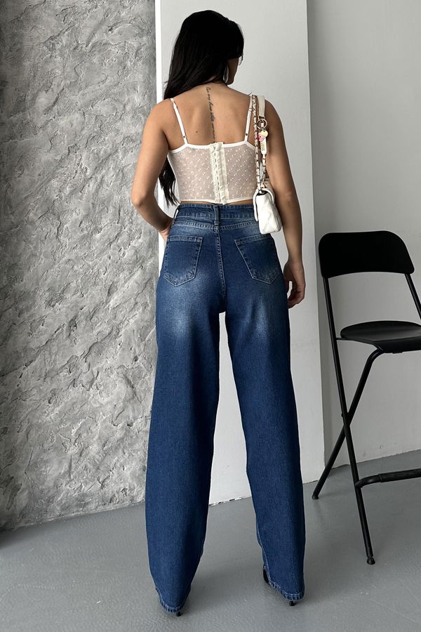 Taş Bıyık Baggy Kot Pantolon - 27270