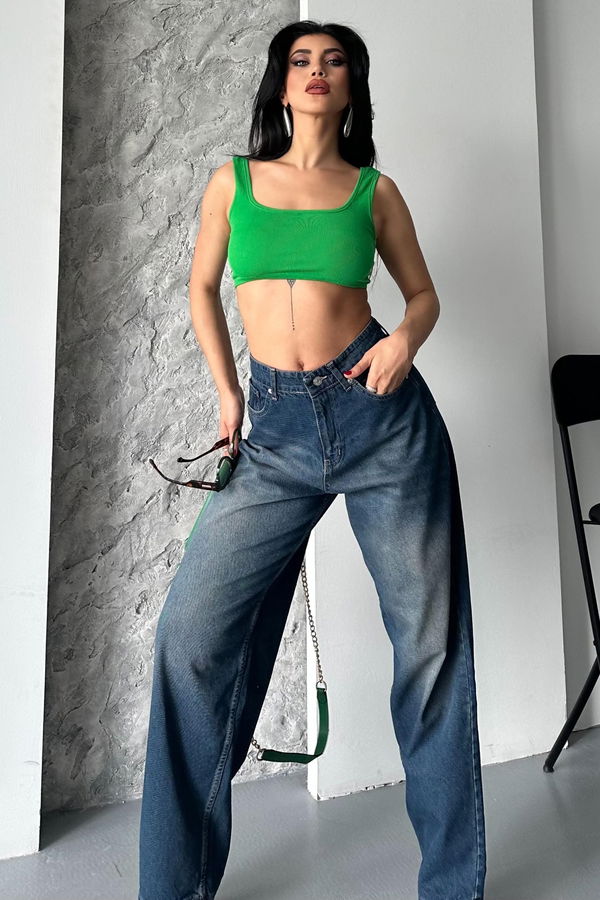 Taş Bıyık Baggy Kot Pantolon - 27270