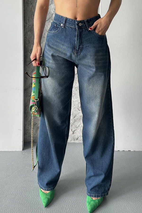 Taş Bıyık Baggy Kot Pantolon - 27270