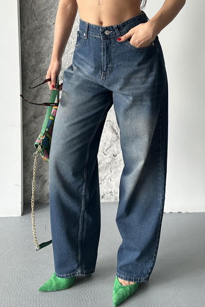 Taş Bıyık Baggy Kot Pantolon - 27270