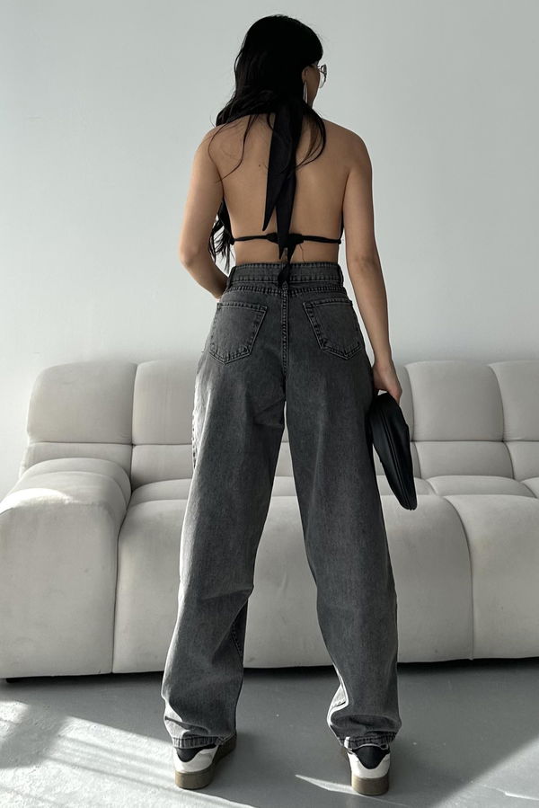 Kar Yıkamalı Baggy Kot Pantolon - 27269