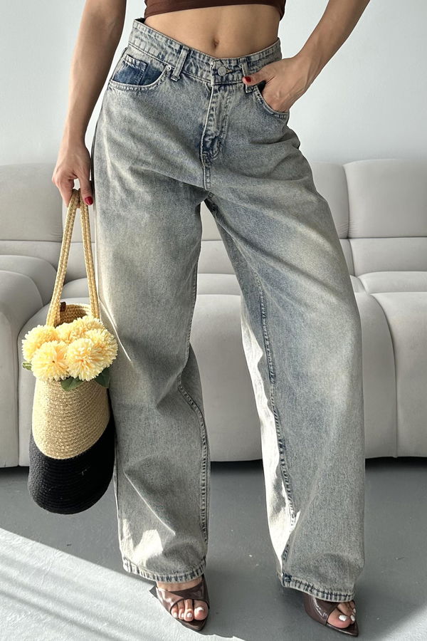 Bıyık Baggy Kot Pantolon - 27268