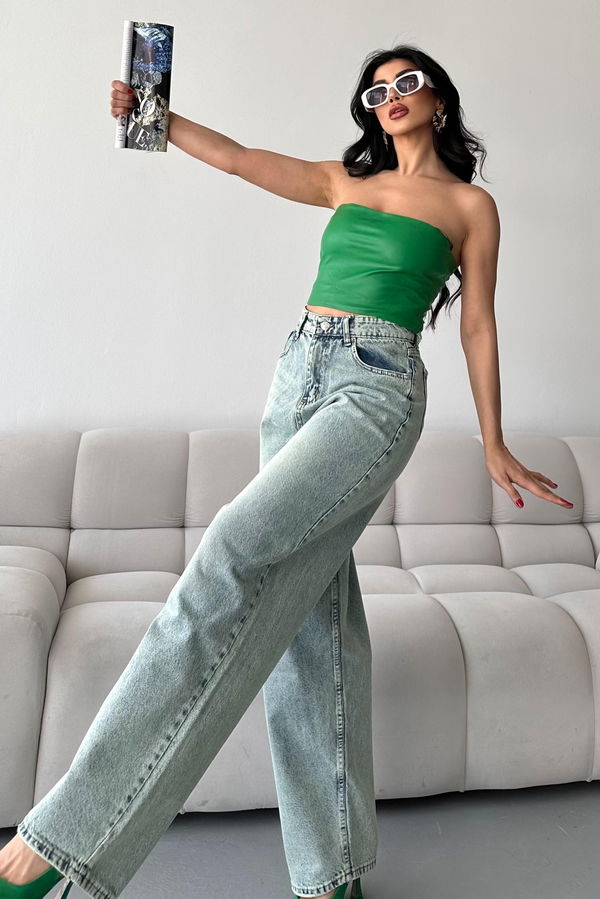 Bıyık Baggy Kot Pantolon - 27268