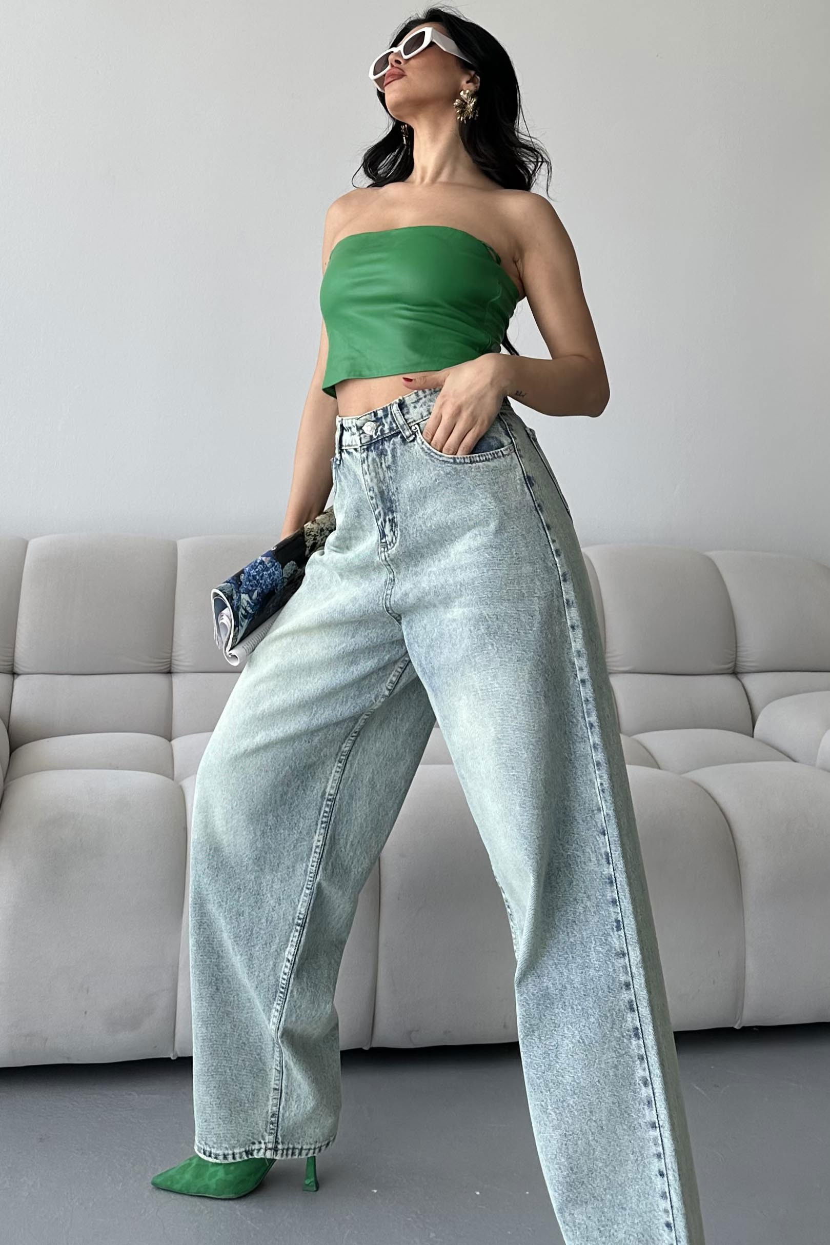 Bıyık Baggy Kot Pantolon - 27268