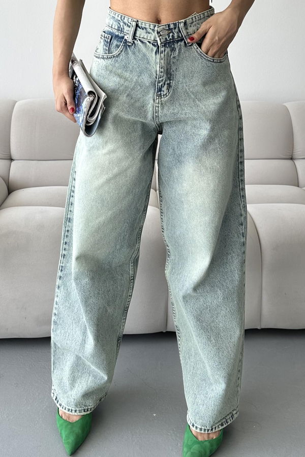 Bıyık Baggy Kot Pantolon - 27268