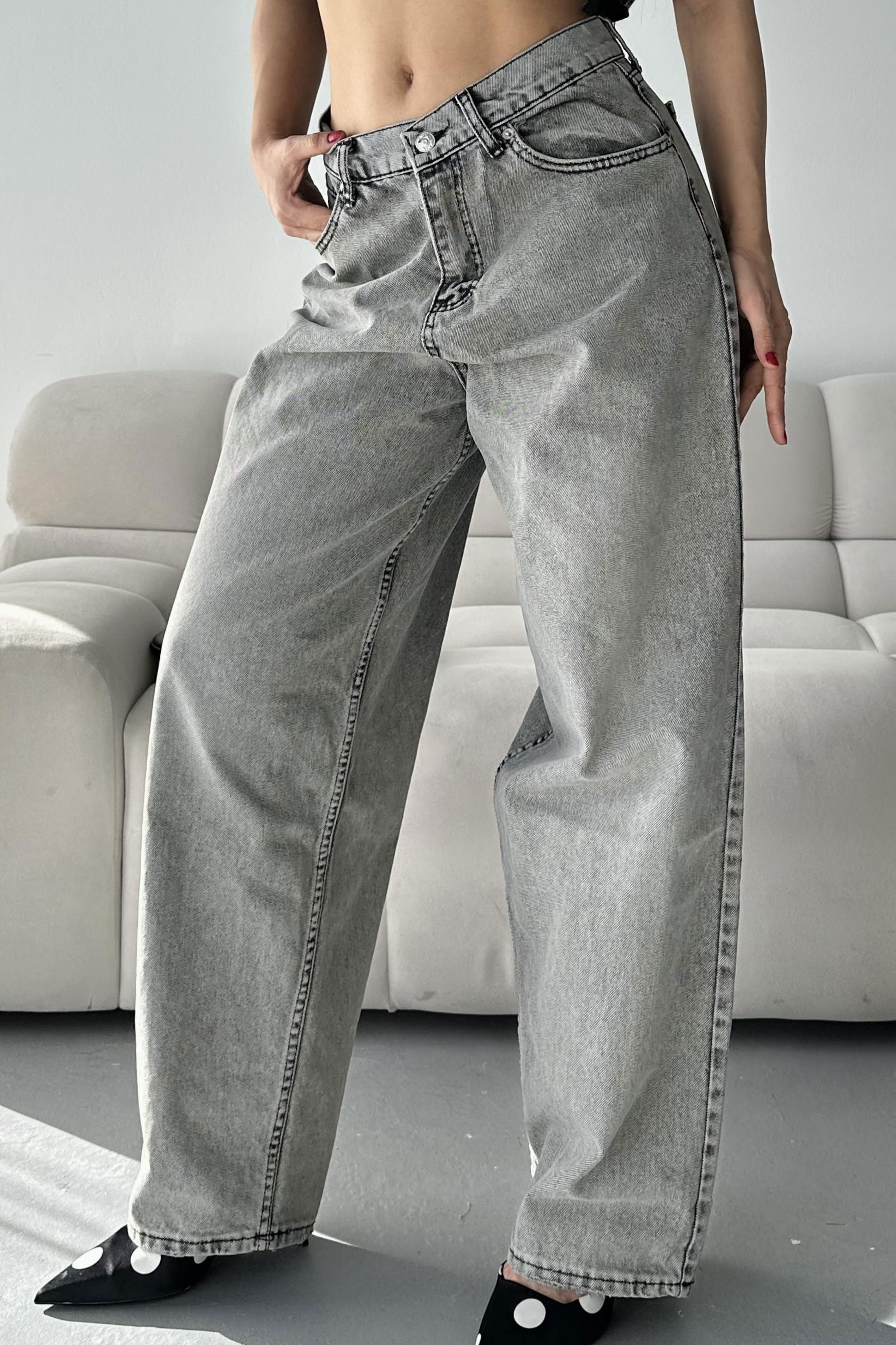 Bıyık Baggy Kot Pantolon - 27268