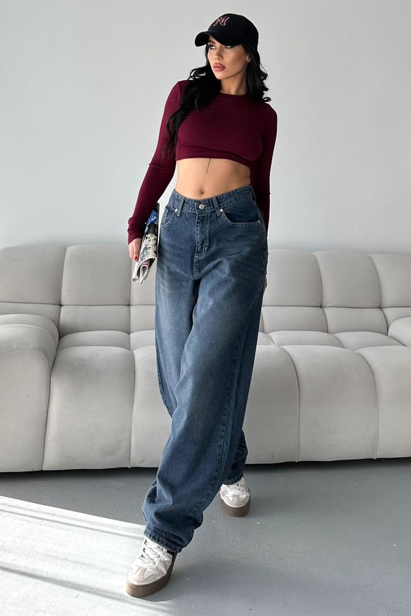 Bıyık Baggy Kot Pantolon - 27268