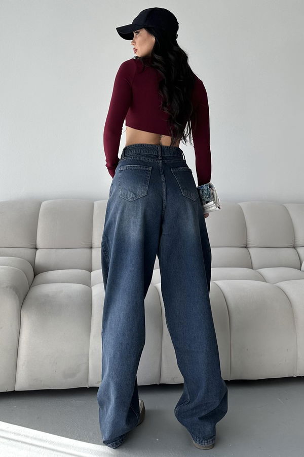 Bıyık Baggy Kot Pantolon - 27268
