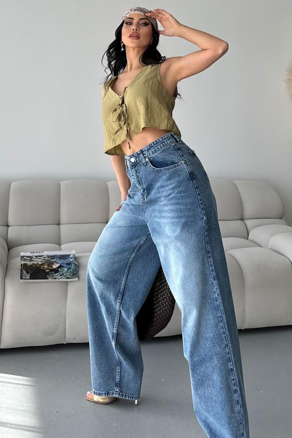 Bıyık Baggy Kot Pantolon - 27268