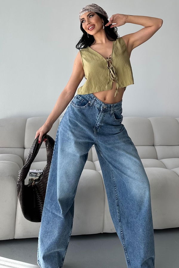 Bıyık Baggy Kot Pantolon - 27268