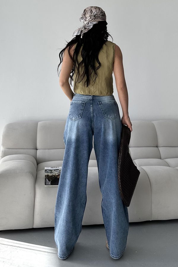 Bıyık Baggy Kot Pantolon - 27268
