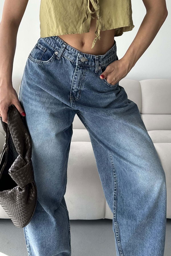 Bıyık Baggy Kot Pantolon - 27268
