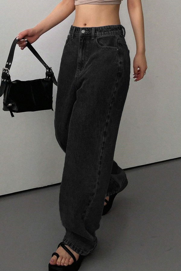 Baggy Kot Pantolon Siyah - 26755