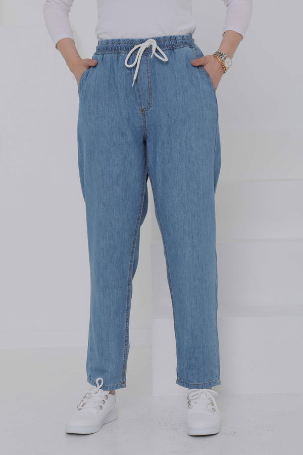 Beli Lastikli Kot Pantolon - 27037