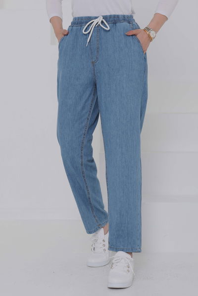 Beli Lastikli Kot Pantolon - 27037