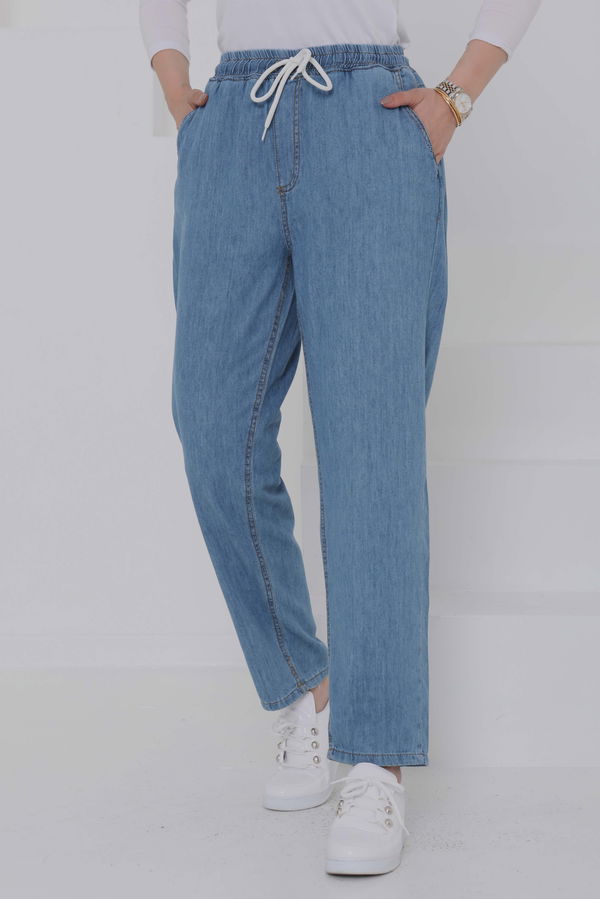 Beli Lastikli Kot Pantolon - 27037