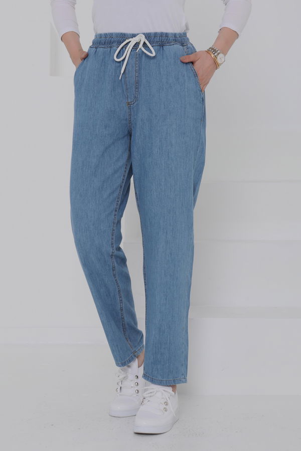 Beli Lastikli Kot Pantolon - 27037