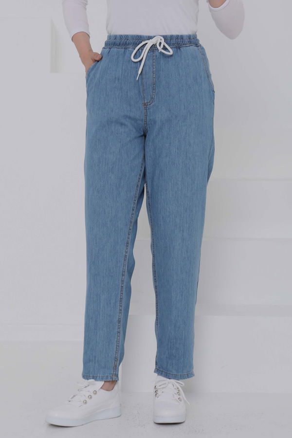 Beli Lastikli Kot Pantolon - 27037
