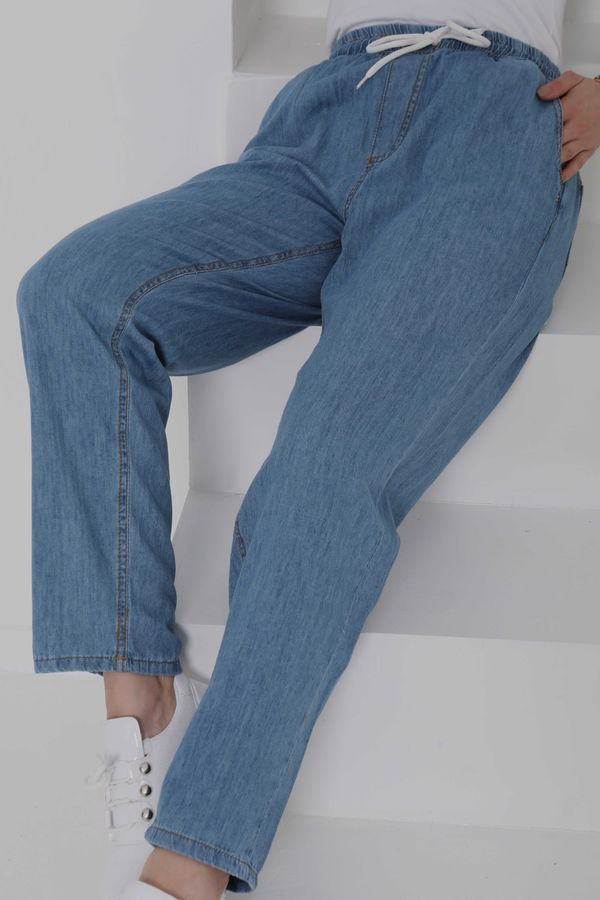 Beli Lastikli Kot Pantolon - 27037