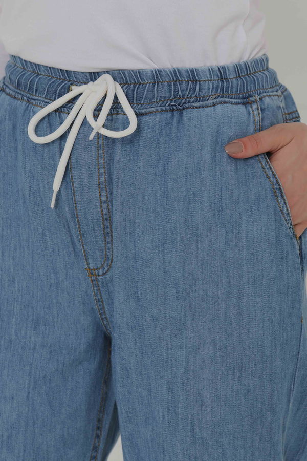 Beli Lastikli Kot Pantolon - 27037