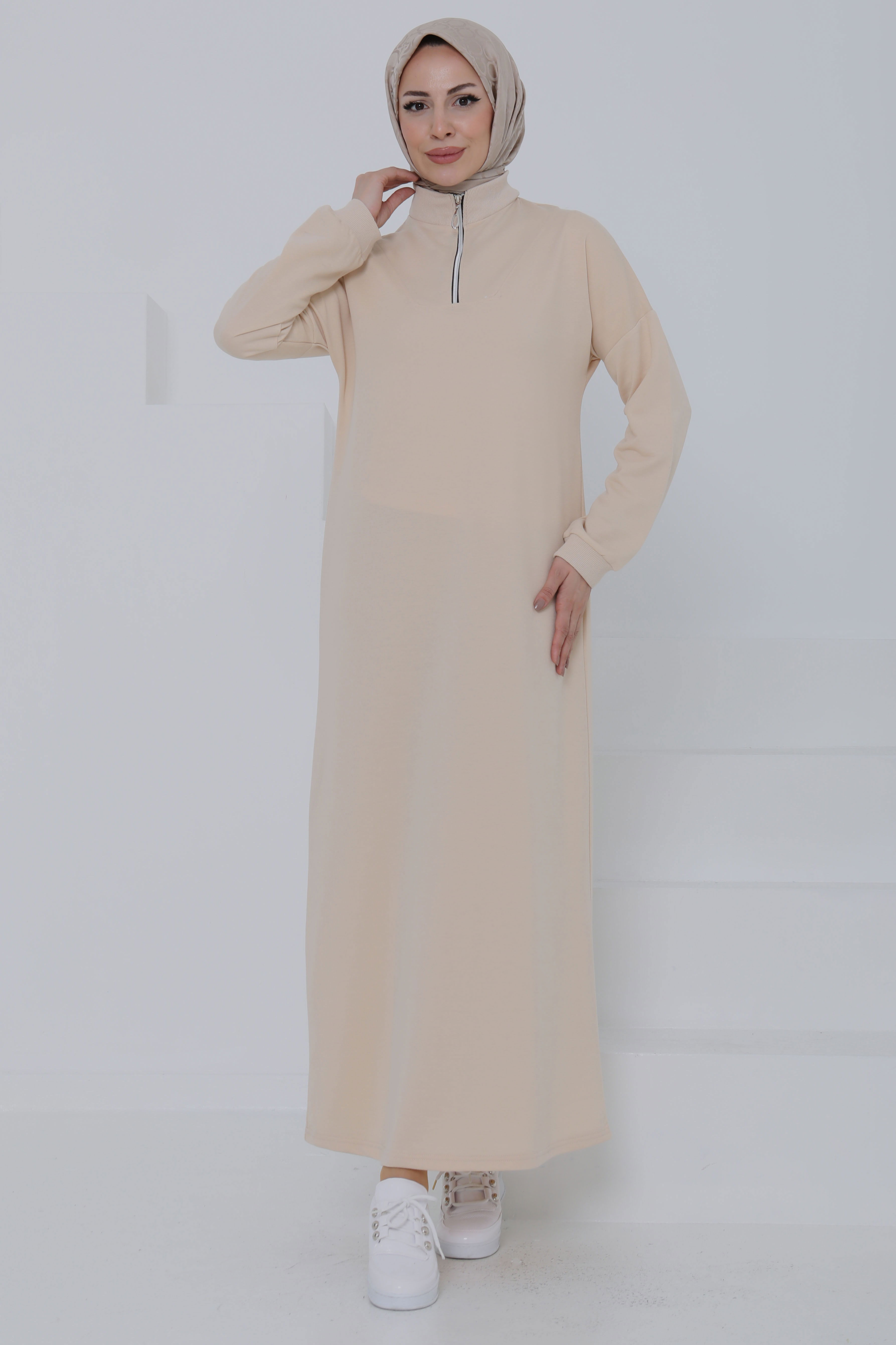 Fermuarlı Elbise - 27046