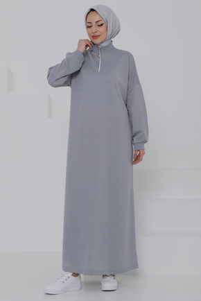 Fermuarlı Elbise - 27046