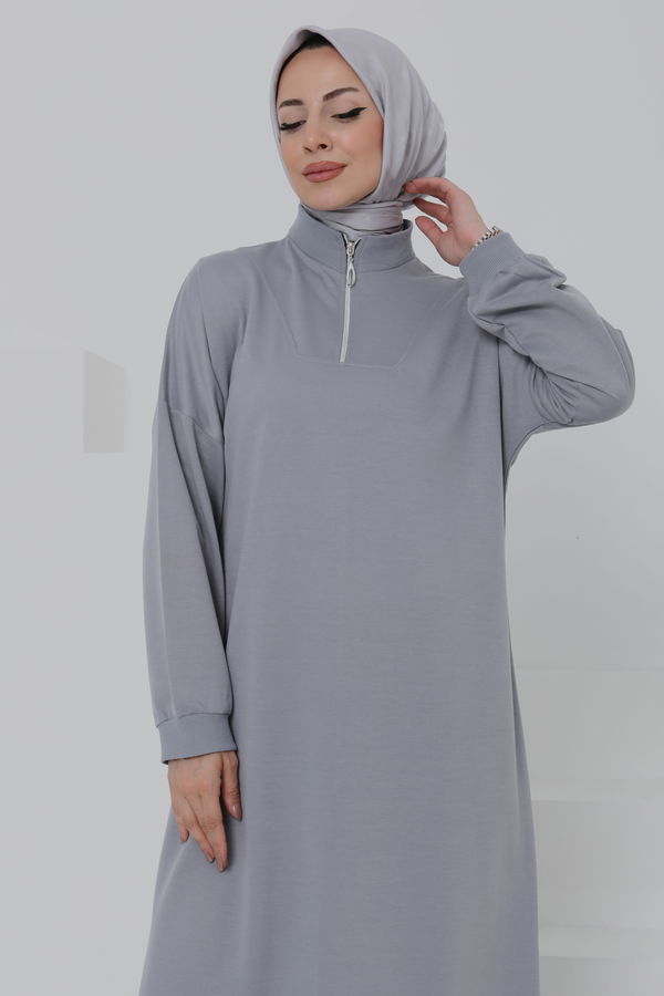 Fermuarlı Elbise - 27046