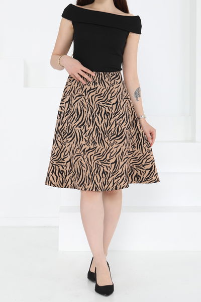 Desenli Mini Boy Etek - 27236