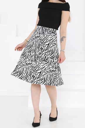 Desenli Mini Boy Etek - 27236