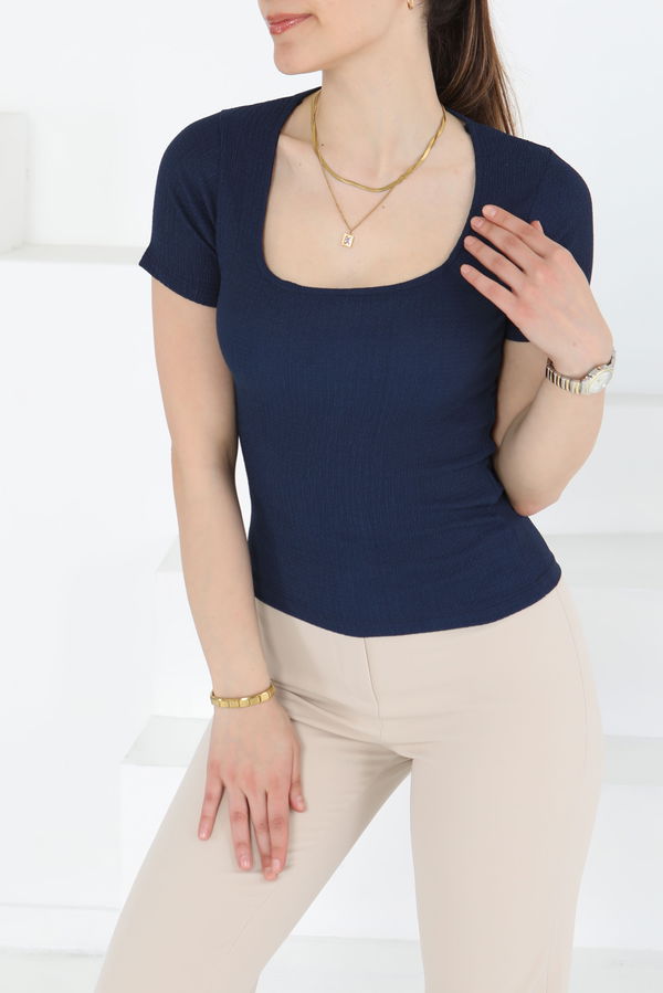 Kısa Kollu Bluz - 27235