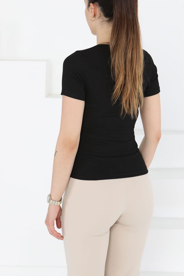 Kısa Kollu Bluz - 27235