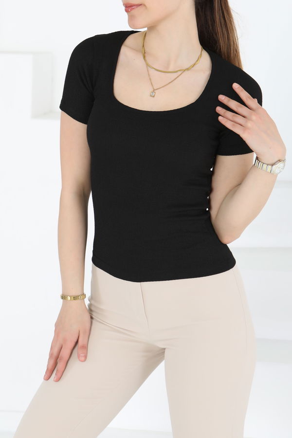 Kısa Kollu Bluz - 27235
