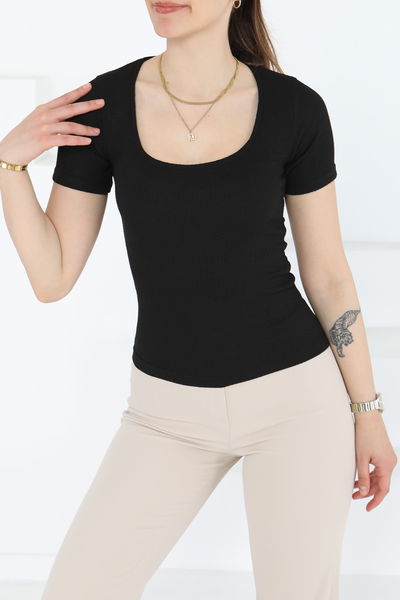 Kısa Kollu Bluz - 27235