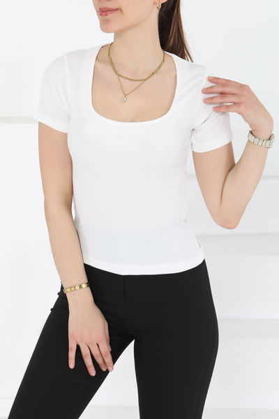 Kısa Kollu Bluz - 27235