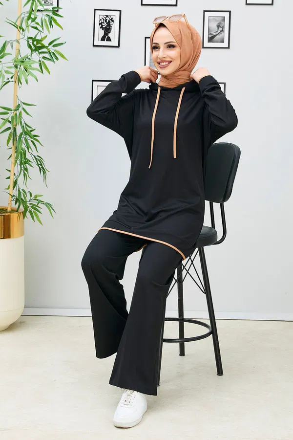 Tunik Pantolon - 27390 SİYAH